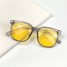 Загрузить изображение в средство просмотра галереи, SHINU progressive Night Vision Glasses Man Acetate frame Night Driving Glasses Blocking Blue Light Lenses for Office Working
