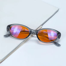Load image into Gallery viewer, TR90 Cat Eye Glasses Woman Red Lens Good Sleeping Glasses Orange Lenses for Gaming Blue Light Filter Lens Improve Sleep Insomnia
