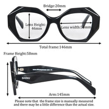 Загрузить изображение в средство просмотра галереи, Reading Glasses Women Acetate Frame for Women Near and Far Multifocal Eyeglasses Myopia Prescription Glasses Luxury Brand SHINU
