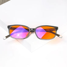 Load image into Gallery viewer, Anti Light Blue Glasses Without Degree Orange Lens Computer Work Glasses Red Lenses Breathe Better To Sleep Acetate  Glasses Men
