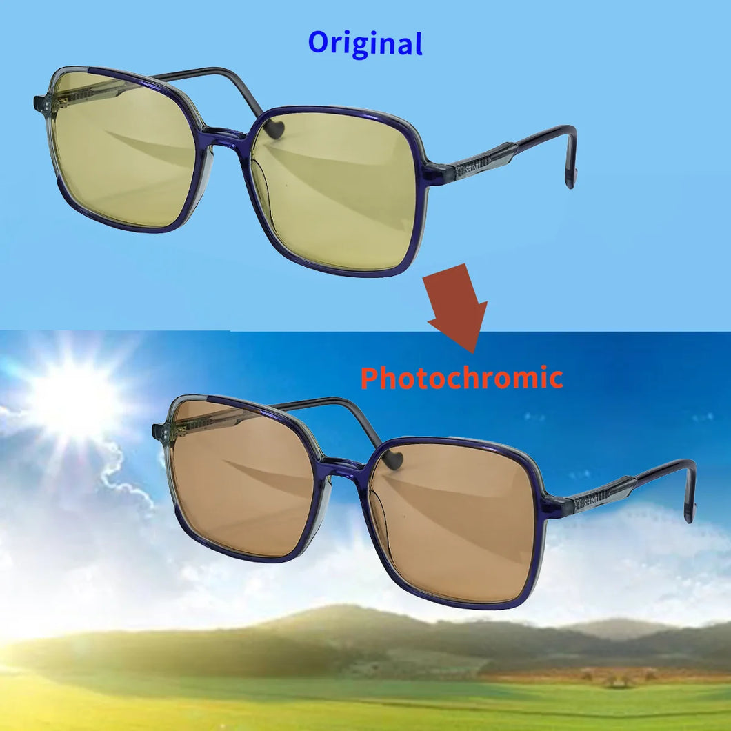 Women Photochromic Sunglasses Yellow Polarized Lenses Night Vision Glasses For Driving Brown Lenses Glasses For Outdoor