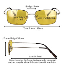 Load image into Gallery viewer, Yellow Lens Sunglasses Y2k Polarized Sunglasses Men Night Vision Glasses for Driving Night Anti-glare Driving Glasses Man
