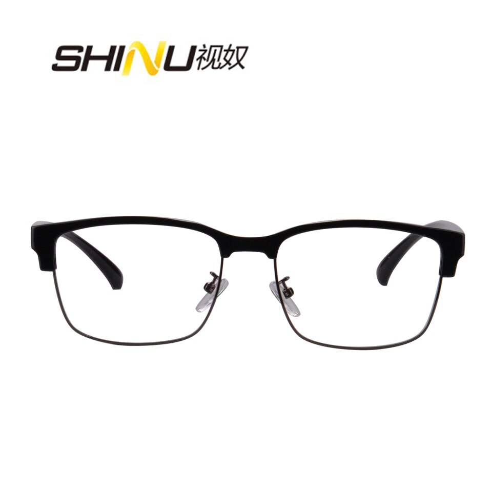 Shinu óculos masculino de bloqueio de luz azul, óculos de leitura multifocal progressivo, óculos de sol fotocromáticos para presbiopia masculino 