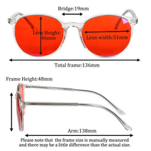 Load image into Gallery viewer, SHINU Red Glasses Blue Light Glasses for Better Sleep Blue Light Blocking Glasses Orange Lenses Tr90  Women Eyeglasses SH2022
