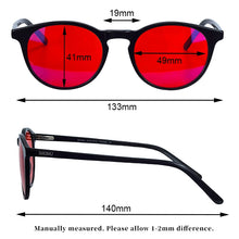 Load image into Gallery viewer, SHINU Acetate Frame Oval Glasses Woman Red Lens Good Sleeping Gaming Computer Blue Light Filter Eyeglasses
