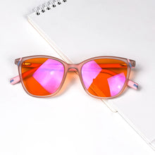 Load image into Gallery viewer, SHINU Brand Good Sleep Blue Light Blocking Glasses Men Red Lenses Orange Yellow for Working Long Time with Bluelight Customized
