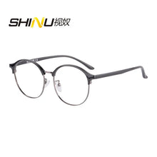 Загрузить изображение в средство просмотра галереи, SHINU Anti Blue Ray Progressive multifocal Lenses Customized Prescription Eyewear TR/metal material glasses Multicolor optional
