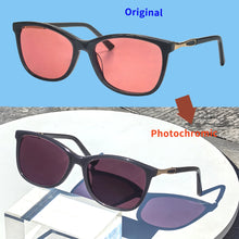 Load image into Gallery viewer, SHINU Photochromic FL-41 Migraine Glasses for Light Sensitivity Photophobia Anti Blue Light Transition Sunglasses Women
