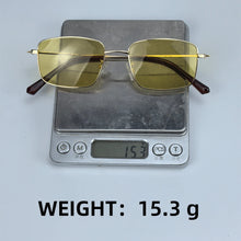 Carregar imagem no visualizador da galeria, Polarized Sunglasses Men Metal Frame Blue Light Blocking &amp; UV 400 for Daily Use Night Vision Yellow Driving Glasses
