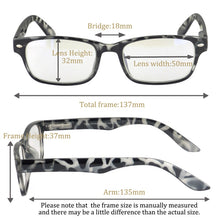 Load image into Gallery viewer, Blue Light Blocking Reading Glasses Men Women Reading Glasses 2.0 Presbyopia Eyeglasses with Frame See Close Computer Glasses
