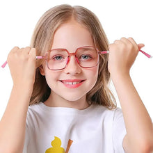 Загрузить изображение в средство просмотра галереи, Blue Light Blocking Computer Glasses for Kids Square Shape Fashion Glasses Myopia Presbyopia Prescription Glasses for Boy Gril
