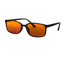 Load image into Gallery viewer, Red Glasses Block Blue Light Better Sleep Orange Lens Glasses for Working with Computer Gaming Glasses Blue Light Blocking
