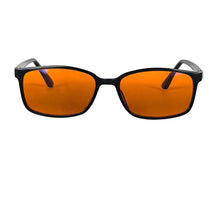 Load image into Gallery viewer, Red Glasses Block Blue Light Better Sleep Orange Lens Glasses for Working with Computer Gaming Glasses Blue Light Blocking
