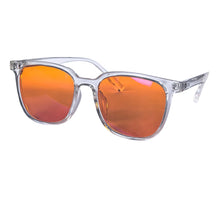 Load image into Gallery viewer, SHINU Red Lens Glasses Better Sleep Orange Lens Blue Light Blocking for Computer or Long Time Gaming Tr90 Frame Y2k Glasses
