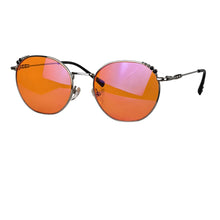 Load image into Gallery viewer, Better Sleep Glasses Red Lenses Long Time Working Orange Lensesround Frame Metal Eyeglasses Blue Light Color Lenses with Recipe
