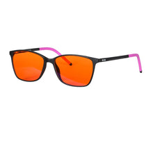 Load image into Gallery viewer, Blue light blocking Computer GLasses Women Red lenses 100% blocking for good sleep Orange lenses 99%  long time with blue light
