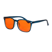 Load image into Gallery viewer, Men’s Glasses Blue Light Blocking Computer Glasses Orange Yellow Clear Lenses Glasses Light Blue Eyeglasses 3 Blocking Rate
