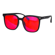 Load image into Gallery viewer, SHINU Women red lenses fashion glasses and orange lens glasses anti blue light for better sleep Improve Insomnia Acetate frame
