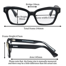 Загрузить изображение в средство просмотра галереи, Men&#39;s Glasses Acetate Frame Progressive Multifocal Reading Glasses Men Prescription Eyeglasses Multifocal Presbyopia Glasses
