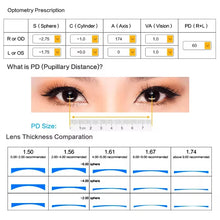 Load image into Gallery viewer, SHINU Women Red Lense Fashion Glasses Anti Blue Light Better Sleep Orange Lesnse Glasses for Long Time Work, Dyed Color Lenses
