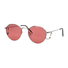 Загрузить изображение в средство просмотра галереи, SHINU FL-41 Photochromic Migraine Glasses Rose Tinted Small Frame 133mm Narrow Face Light Sensitivity Indoor Outdoor UV400
