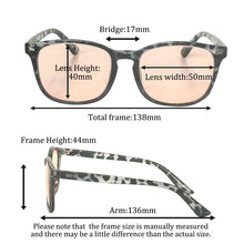 Load image into Gallery viewer, SHINU FL41 Glasses Man TR90 Frame with FL41 Filter Light Tint FL41 Glasses 73% Transmittance Indoor Used Anti Migraine Glasses
