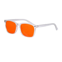 Load image into Gallery viewer, Men’s Glasses Blue Light Blocking Computer Glasses Orange Yellow Clear Lenses Glasses Light Blue Eyeglasses 3 Blocking Rate
