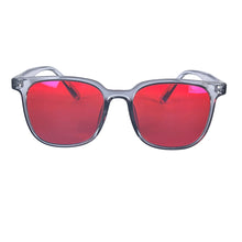 Load image into Gallery viewer, SHINU Red Lens Glasses Better Sleep Orange Lens Blue Light Blocking for Computer or Long Time Gaming Tr90 Frame Y2k Glasses
