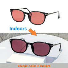 Загрузить изображение в средство просмотра галереи, SHINU FL-41 Migraine Glasses Women Photochromic Sunglasses Purple Color Glasses for Photophobia Eye Strain Tr90 Frame 138mm
