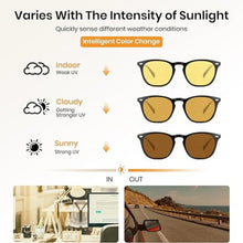 Load image into Gallery viewer, SHINU Photochromic Brown Glasses Night Vision Glasses Car Driving Glasses Polarized Yellow Lens See Clear Day Night
