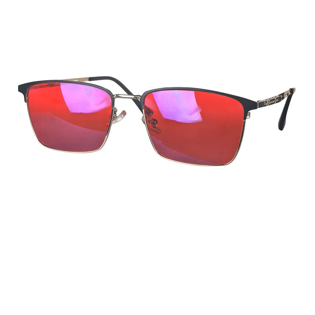 Big Size Red Lens Glasses Sleep Better Orange Lens Blue Light Blocking Polarized Yellow Lens for Driving Fishing Night Vision