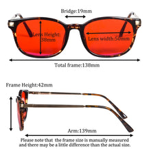 Load image into Gallery viewer, Color Lens Glasses Anti Blue Light Green Light At Nighttime Better Sleep Glasses Improve Insomnia Plastic Glasses Women 138mm
