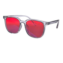 Load image into Gallery viewer, SHINU Red Lens Glasses Better Sleep Orange Lens Blue Light Blocking for Computer or Long Time Gaming Tr90 Frame Y2k Glasses
