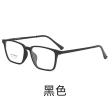 Загрузить изображение в средство просмотра галереи, Prescription Glasses TR90 Frame Titanium Temples Multifocal Grade Glasses Near and Far Light Glasses Square Shape for Men
