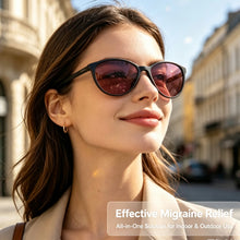 Carregar imagem no visualizador da galeria, SHINU FL41 Computer Gaming Migraine Glasses Block Screen Flicker Blue Light Photophobia Relief Glasses for Laptop Small Frame
