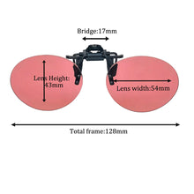 Load image into Gallery viewer, SHINU FL‑41 Migraine Glasses Clip‑on Blue Light Filter Clip On Lenses for Photophobia Light Sensitivity Clip for Eyeglasses
