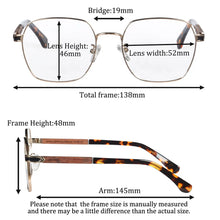 Load image into Gallery viewer, SHINU Reading Glasses Men Near and Far Multifocal Eyeglasses Wood Luxury Glasses Prescription Glasses Men Progressive or Myopia
