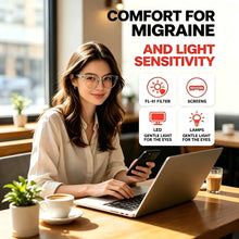 Carregar imagem no visualizador da galeria, SHINU FL-41 Migraine Glasses Light Lenses Blue Green Light Protection To Reduce Strain and Fatigue of The Eye SH019
