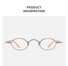 Carregar imagem no visualizador da galeria, Small Round Women Men Reading Glasses with Diopters Customized Prescription Glasses Astigmatism Diopter Myopia 1.0 Reading 2.0
