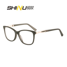 Load image into Gallery viewer, SHINU Custom Women Glasses with Diopters Multifocal Near and Far Reading Glasses Acetate Glasses Myopia Glasses Women
