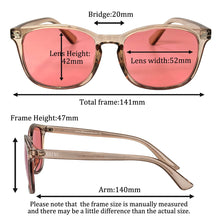 Carregar imagem no visualizador da galeria, SHINU FL41 Tinted Glasses FL-41 Migraine Glasses Block 480-520nm Blue Green Light Anti Photophobia Tint Color Sunglasses Women
