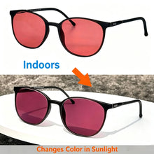 Load image into Gallery viewer, SHINU FL41 Tinted Glasses FL-41 Migraine Glasses Block 480-520nm Blue Green Light Anti Photophobia Tint Color Sunglasses Women
