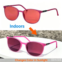Load image into Gallery viewer, SHINU FL41 Tinted Glasses FL-41 Migraine Glasses Block 480-520nm Blue Green Light Anti Photophobia Tint Color Sunglasses Women
