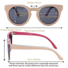 Carregar imagem no visualizador da galeria, Round Women Sunglasses  Polarized Sunglasses Wood Handmade Eyeglasses Nature Wooden Eyewear Round Fashion Glasses 2024
