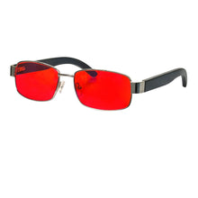 Load image into Gallery viewer, Orange Glasses Blue Light Blocking Red Lens Glasses Anti BlueLight Wooden Glasses Men Nighttime Blue Light Protection Small Size
