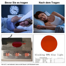 Load image into Gallery viewer, Sleep-Inducing Glasses Men Blue Light Blocking Computer Glasses Red Orange Lenses Nighttime Blue Light Filtering Acetate Glasses
