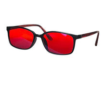 Load image into Gallery viewer, Red Glasses Block Blue Light Better Sleep Orange Lens Glasses for Working with Computer Gaming Glasses Blue Light Blocking
