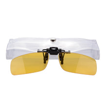 Carregar imagem no visualizador da galeria, Clipe anti luz azul em óculos polarizados clipe em óculos de sol laranja lente bluelight amarelo lentes de condução anti-reflexo marrom cinza 
