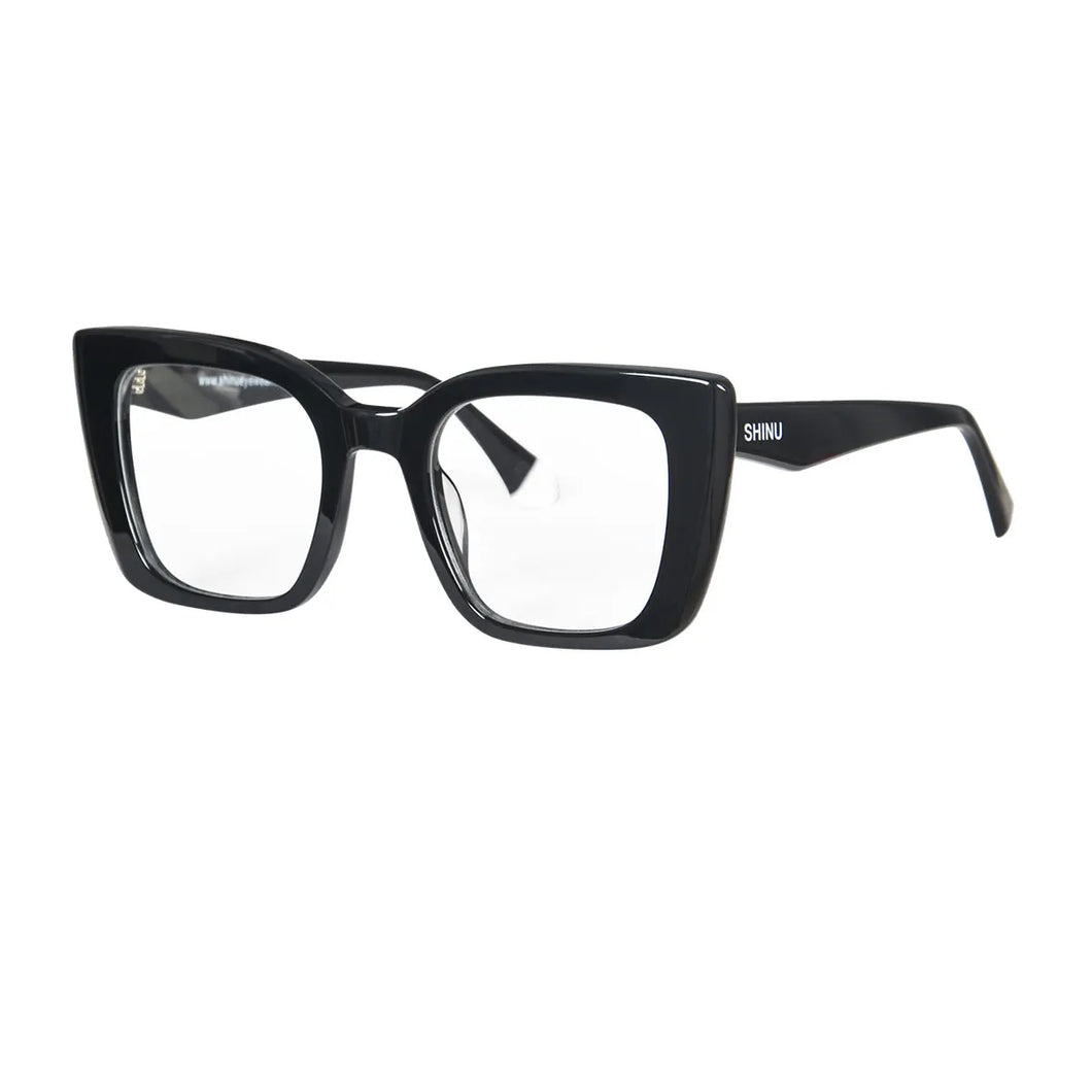 SHINU Glasses Women Acetate Frame for Women Progressive Multifocal Reading Glasses with Diopter Myopia Prescription Glasses