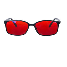 Load image into Gallery viewer, Red Glasses Block Blue Light Better Sleep Orange Lens Glasses for Working with Computer Gaming Glasses Blue Light Blocking
